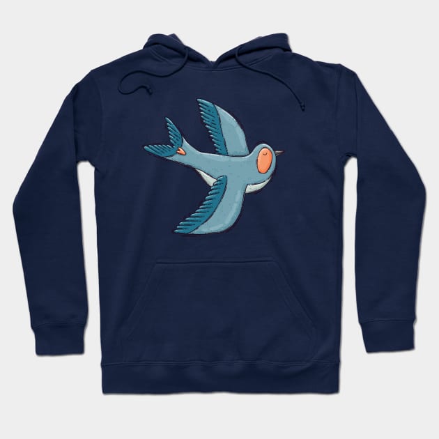 Blue Bird Hoodie by Tania Tania